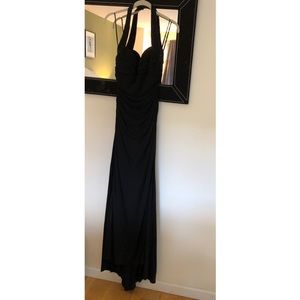GORGEOUS HIGH END DESIGNER AMSALE BLACK GOWN